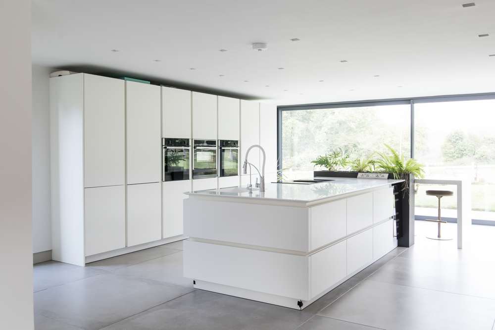 modern white kitchen dresser 65 Beautiful White Kitchen Ideas with Timeless Style