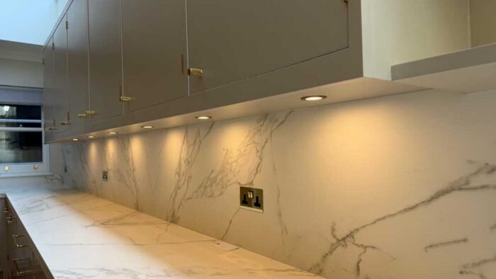 Luxury 202 Design Bespoke In Frame Stone Grey Kitchen & Matching Island ...